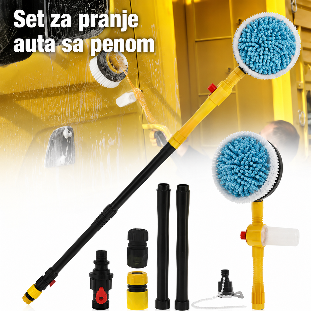 SpinPro 3u1 Četka Za Pranje Automobila