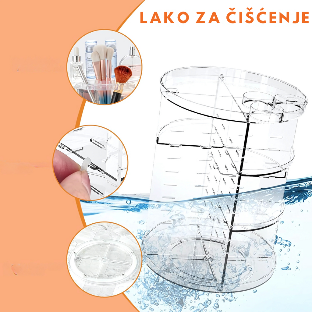 360° Rotirajući Organizator za Šminku