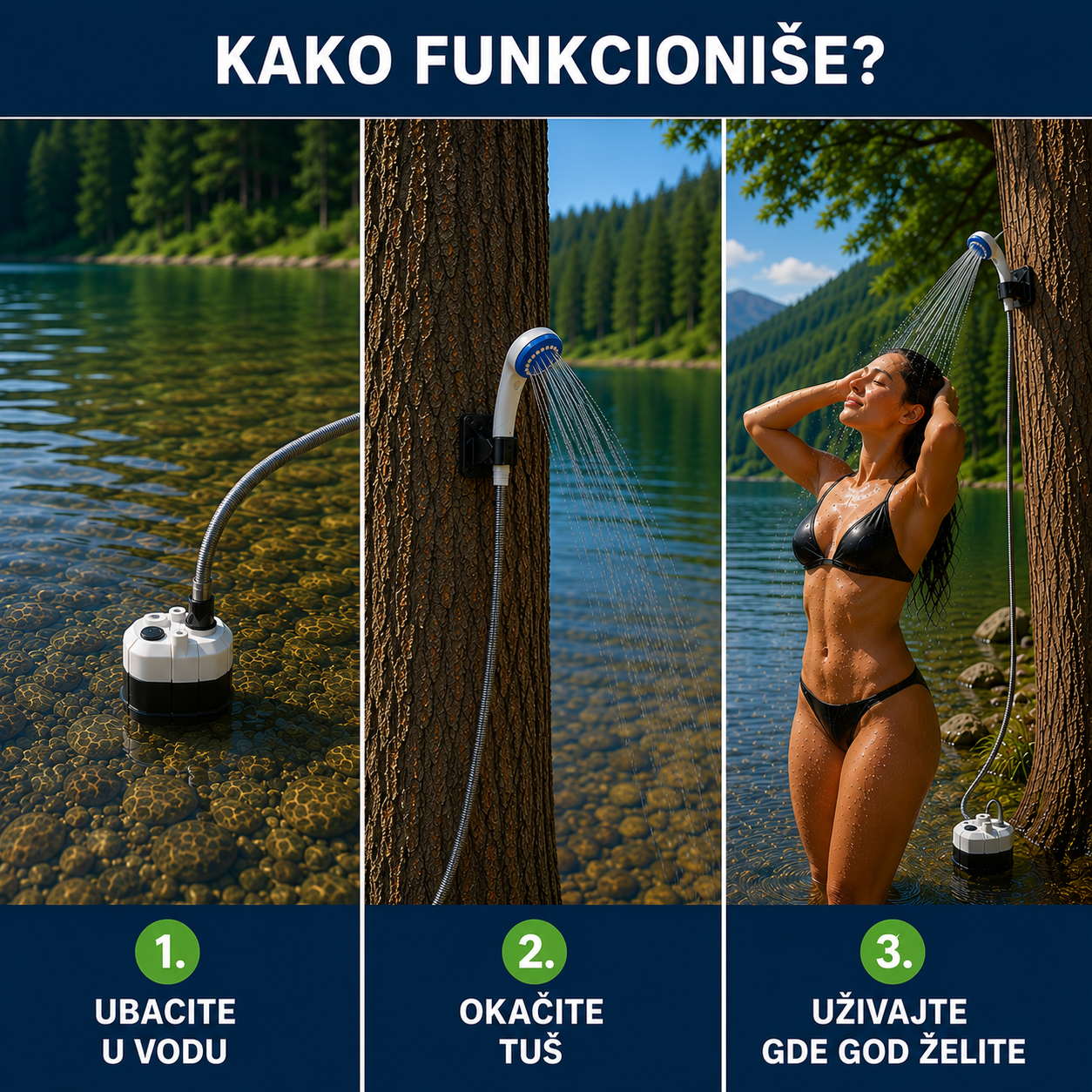 AquaGo™ - Prenosni USB Punjivi Tuš