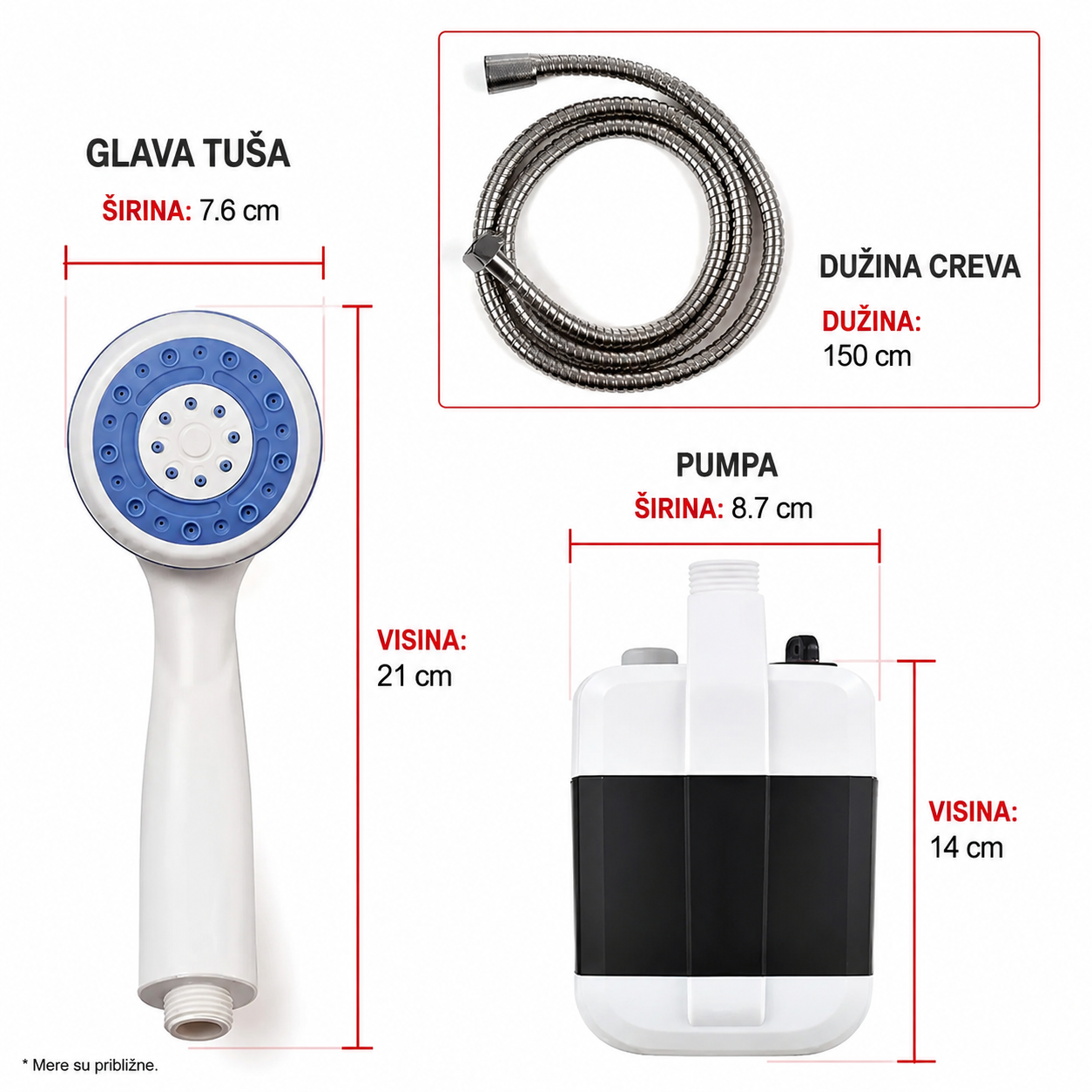 AquaGo™ - Prenosni USB Punjivi Tuš