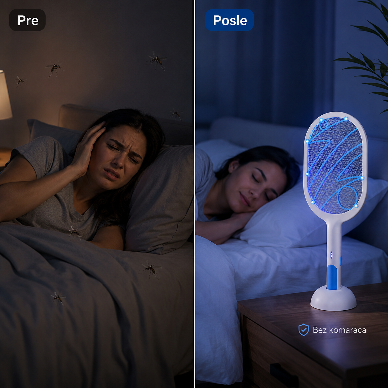 MosquitoZap™ 2u1 Elektricni Reket Protiv Insekata