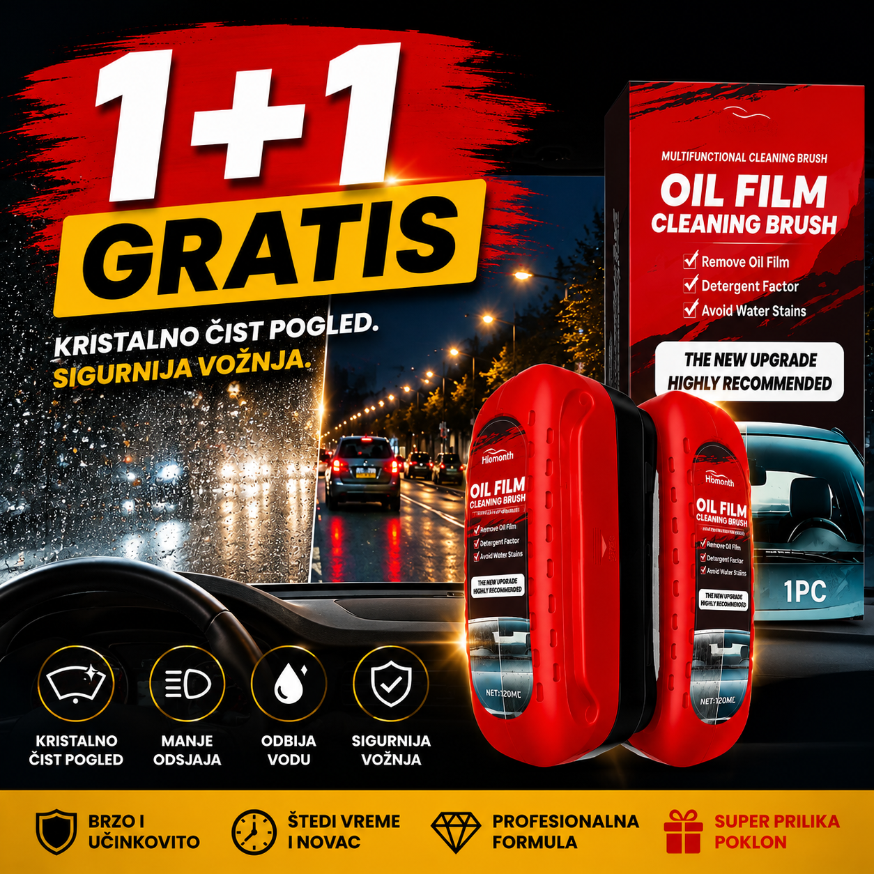 Nano Četka Za Stakla - 1+1 GRATIS