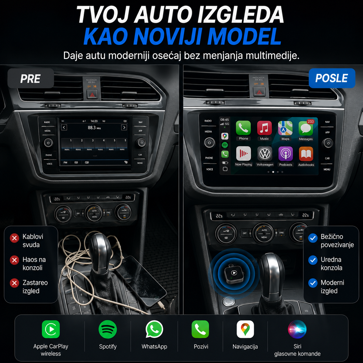 PREMIUM WIRELESS CARPLAY / ANDROID AUTO ADAPTER