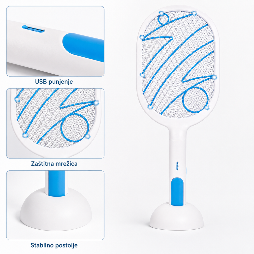 MosquitoZap™ 2u1 Elektricni Reket Protiv Insekata