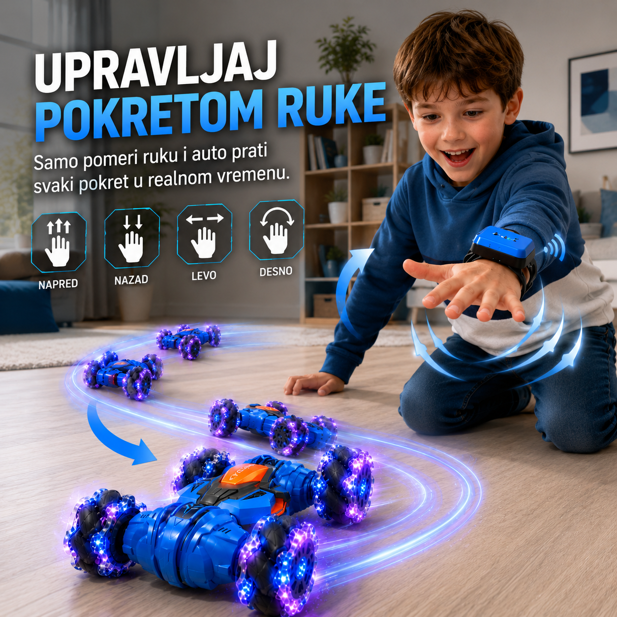 RC STUNT AUTO SA UPRAVLJANJEM RUKOM 🚗